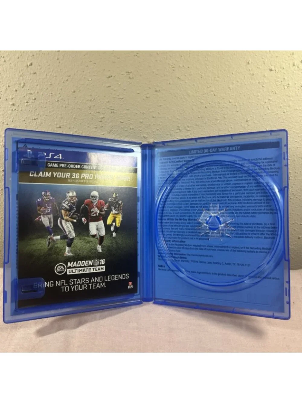 Madden NFL 16 Deluxe Edition (Sony PlayStation 4, 2015) Case Only No Game